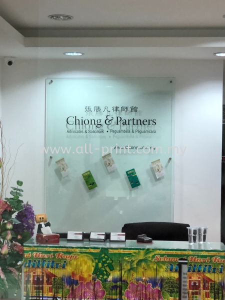 chiong&partners- acrylic board signage 