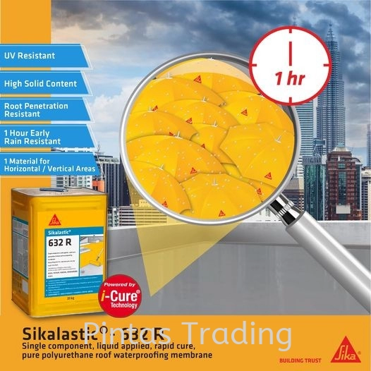 Sikalastic 632R | PU One-Part Rapid Cure Liquid Applied Membrane for Roof Waterproofing