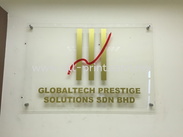 office indoor signage- laser cut 3d clear acrylic lettering 