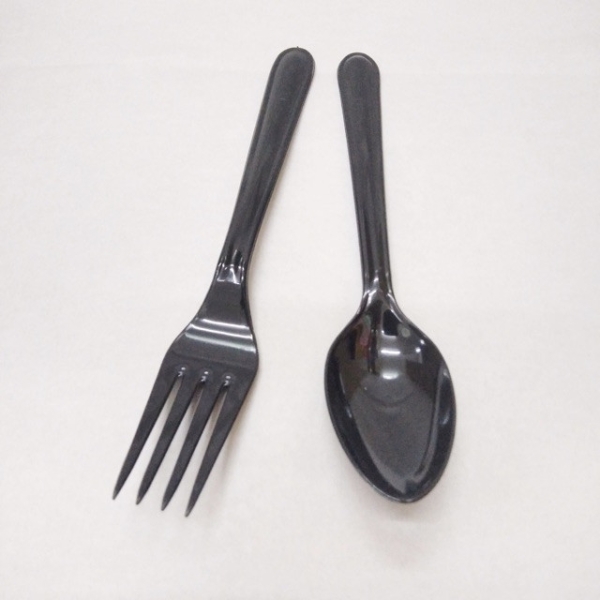 READY STOCK FOR 7" DISPOSABLE FORK & SPOON - 50PCS/PKT OR 2000PCS/CTN