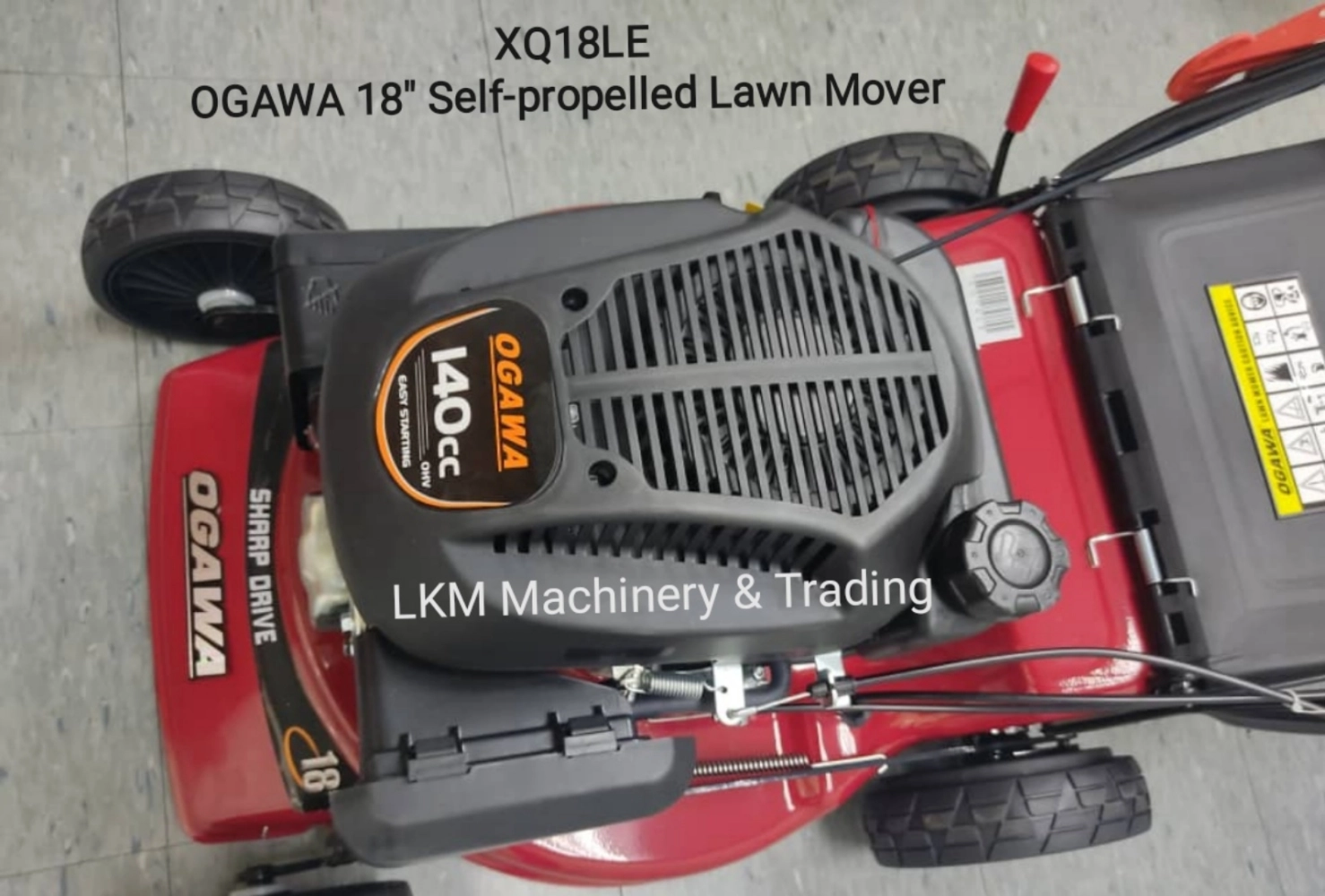 Ogawa 18" Self-propelled Lawn Mower XQ18LE