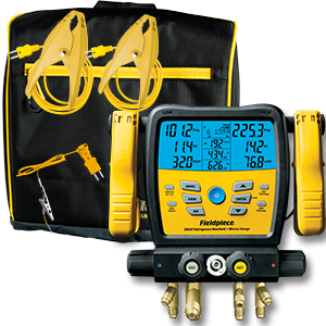 SM480V!Wireless 4-Port SMAN™ Refrigerant Manifold and Micron Gauge