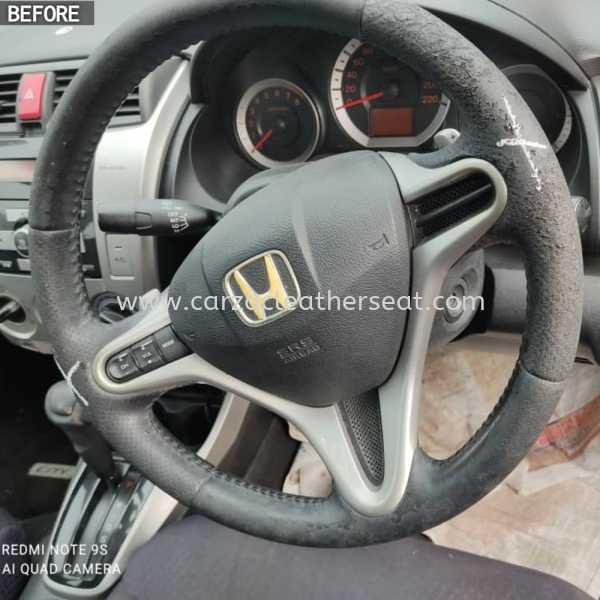 HONDA CITY STEERING WHEEL REPLACE AND SPRAY