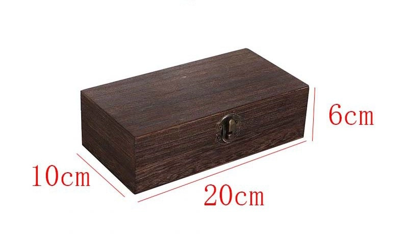 Wooden Box Rectangle Clamshell box