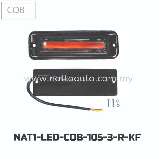 LED FLASHING COB 105-3(12V-24V)-RED