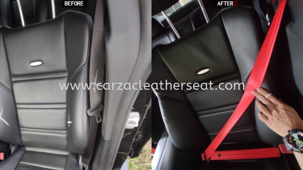 MERCEDES CLS63 SEAT BELT REPLACE FROM BLACK TO RED