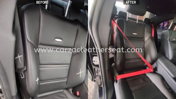 MERCEDES CLS63 SEAT BELT REPLACE FROM BLACK TO RED