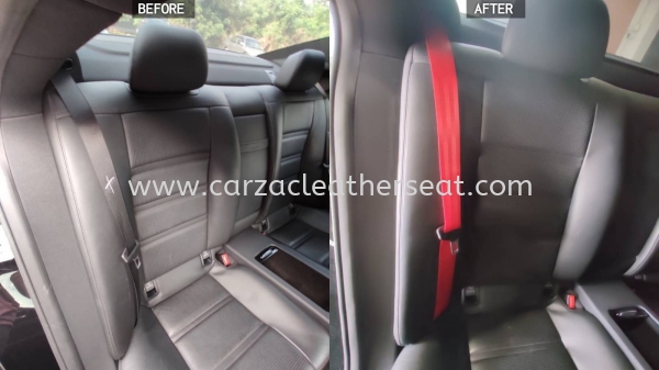 MERCEDES CLS63 SEAT BELT REPLACE FROM BLACK TO RED