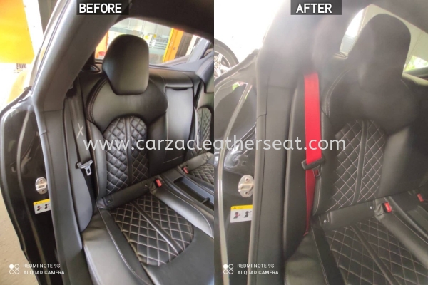 AUDI S7 SEAT BELT REPLACE FROM BLACK TO RED