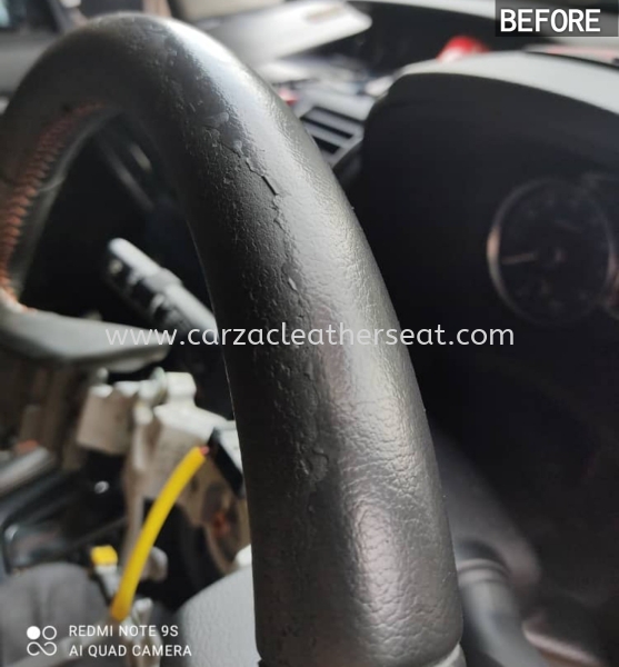 SUBARU XV STEERING WHEEL REPLACE SYNTHETIC LEATHER