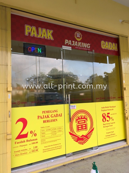 Pajak Gadai Puchong - Acrylic Signage 