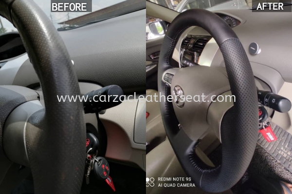 TOYOTA VIOS STEERING WHEEL REPLACE NAPPA LEATHER