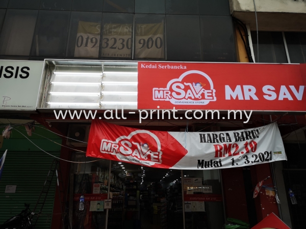   Mr Save - Subang Perdana - Lightbox Signage 