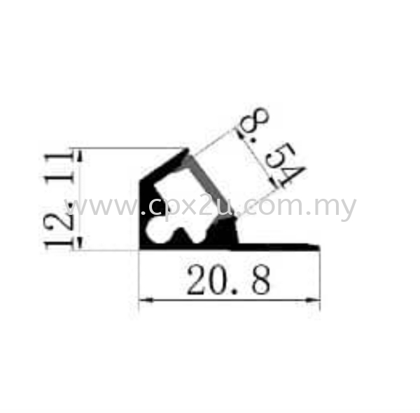 CORNER ALUMINUM LED CASING 