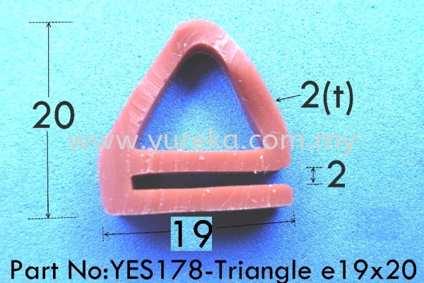 YES178-Triangle e19x20-Red