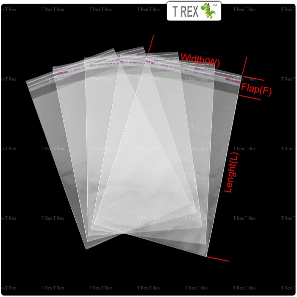 100pcs OPP Self Adhesive Plastic Bag (8 Sizes)