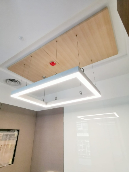 Custom Square Ceiling - WOOD Color