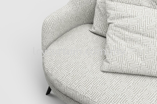 Geometric Chenille Upholstery Astico Adigo 05 Silver