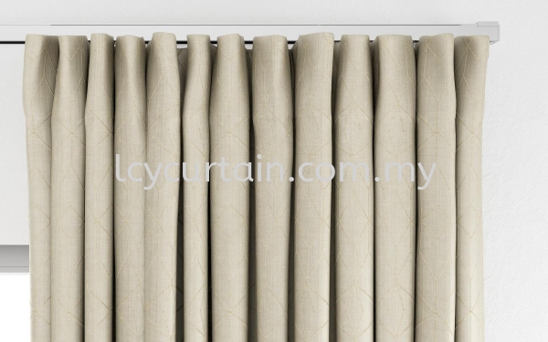 Graphical Curtain Instinct Operative 19 Linen