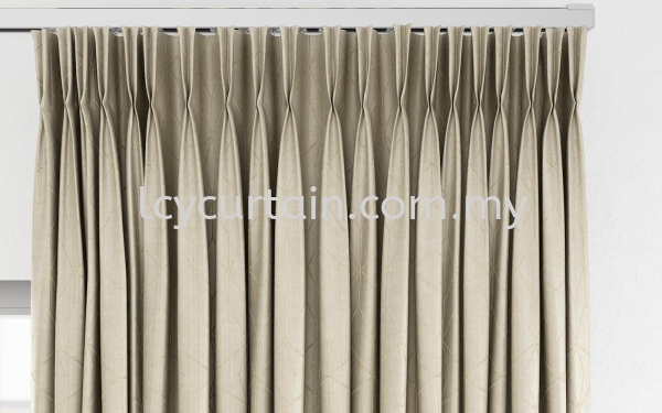 Graphical Curtain Instinct Operative 19 Linen