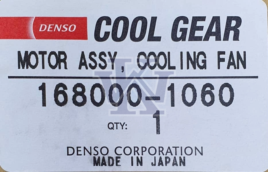 TOYOTA CAMRY ACV40 RADIATOR FAN MOTOR S DENSO COOL GEAR 168000-1060 168000-9720