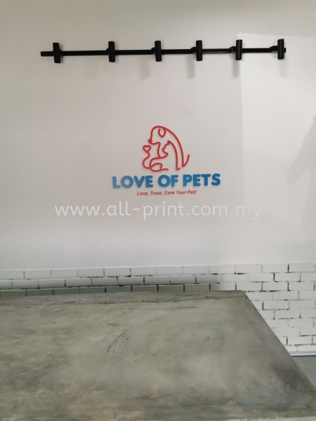 Indoor 3D Box Up Signage -  Love Of Pets 