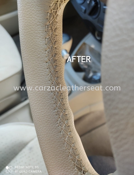 NISSAN GRAND LIVINA STEERING WHEEL REPLACE LEATHER/BALUT LEATHER/BALUT STEERING