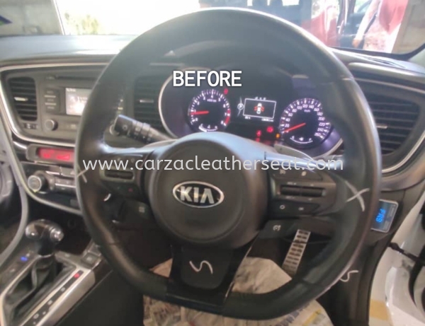 KIA OPTIMA K5 STEERING WHEEL REPLACE/STERING BALUT/STERING BALUT LEATHER