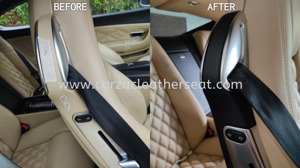 BENTLEY SEAT COVER SPRAY FROM BEIGE TO BLACK 