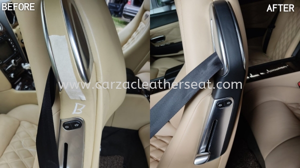 BENTLEY SEAT COVER SPRAY FROM BEIGE TO BLACK 