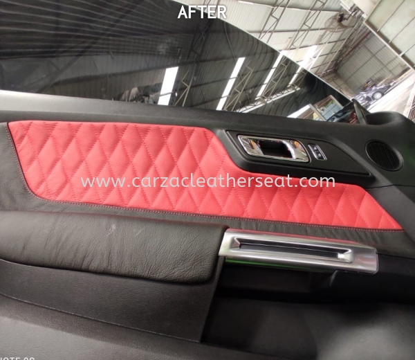 FORD MUSTANG CUSTOM SEAT REPLACE BLACK TO RED 