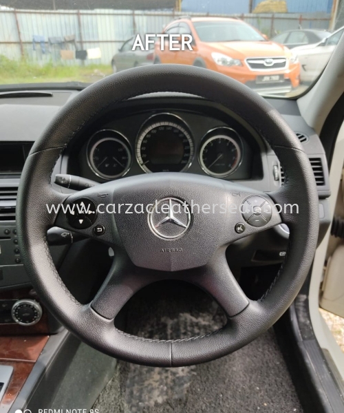 MERCEDES C200 STEERING WHEEL REPLACE LEATHER