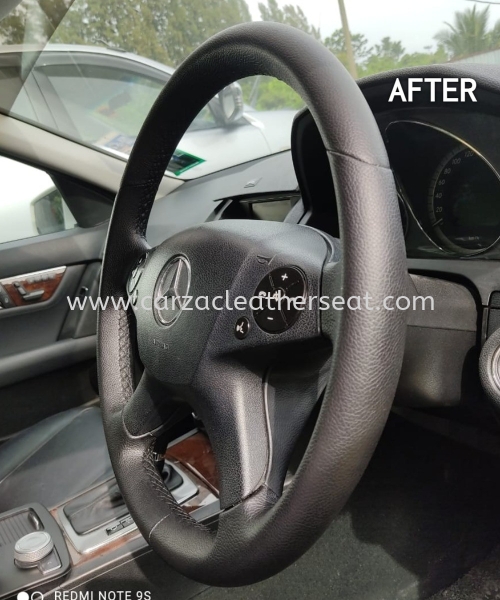 MERCEDES C200 STEERING WHEEL REPLACE LEATHER