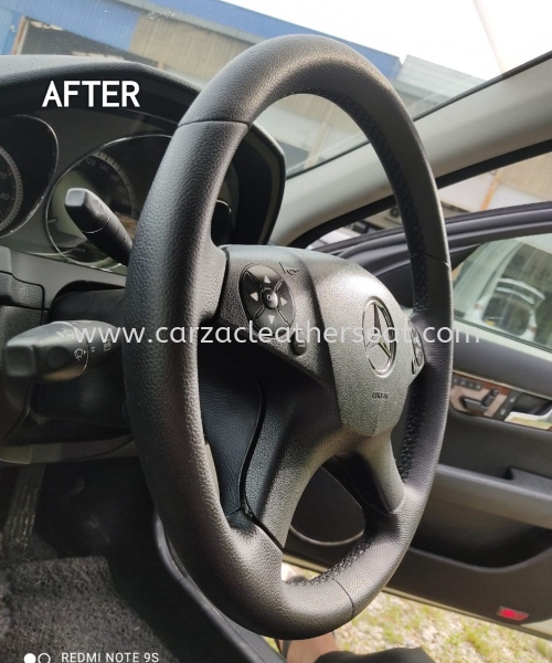 MERCEDES C200 STEERING WHEEL REPLACE LEATHER