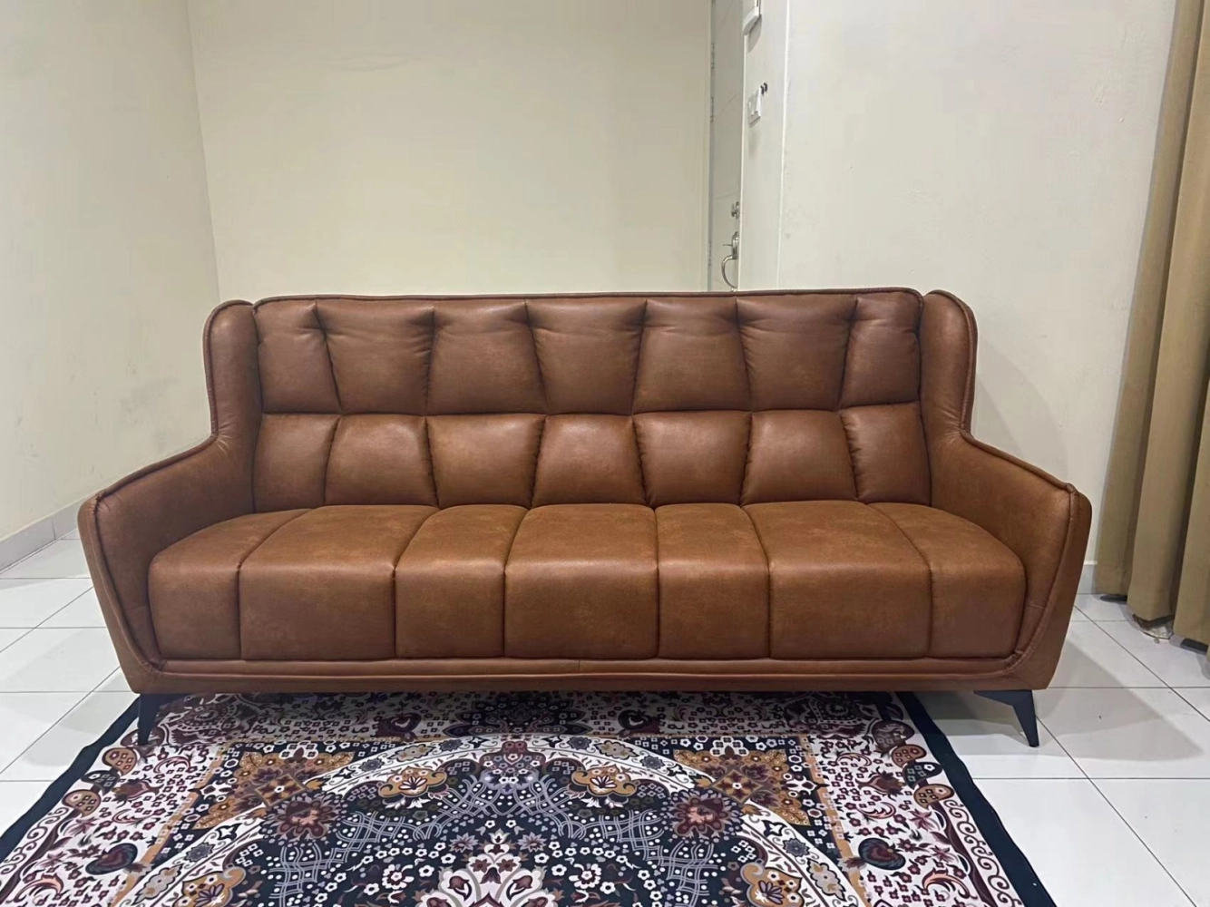 3 seaters Sofa leather fabrics Design