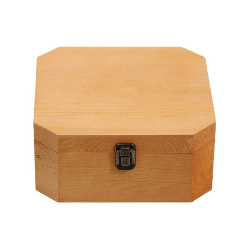 Wooden box Octagon shape 
