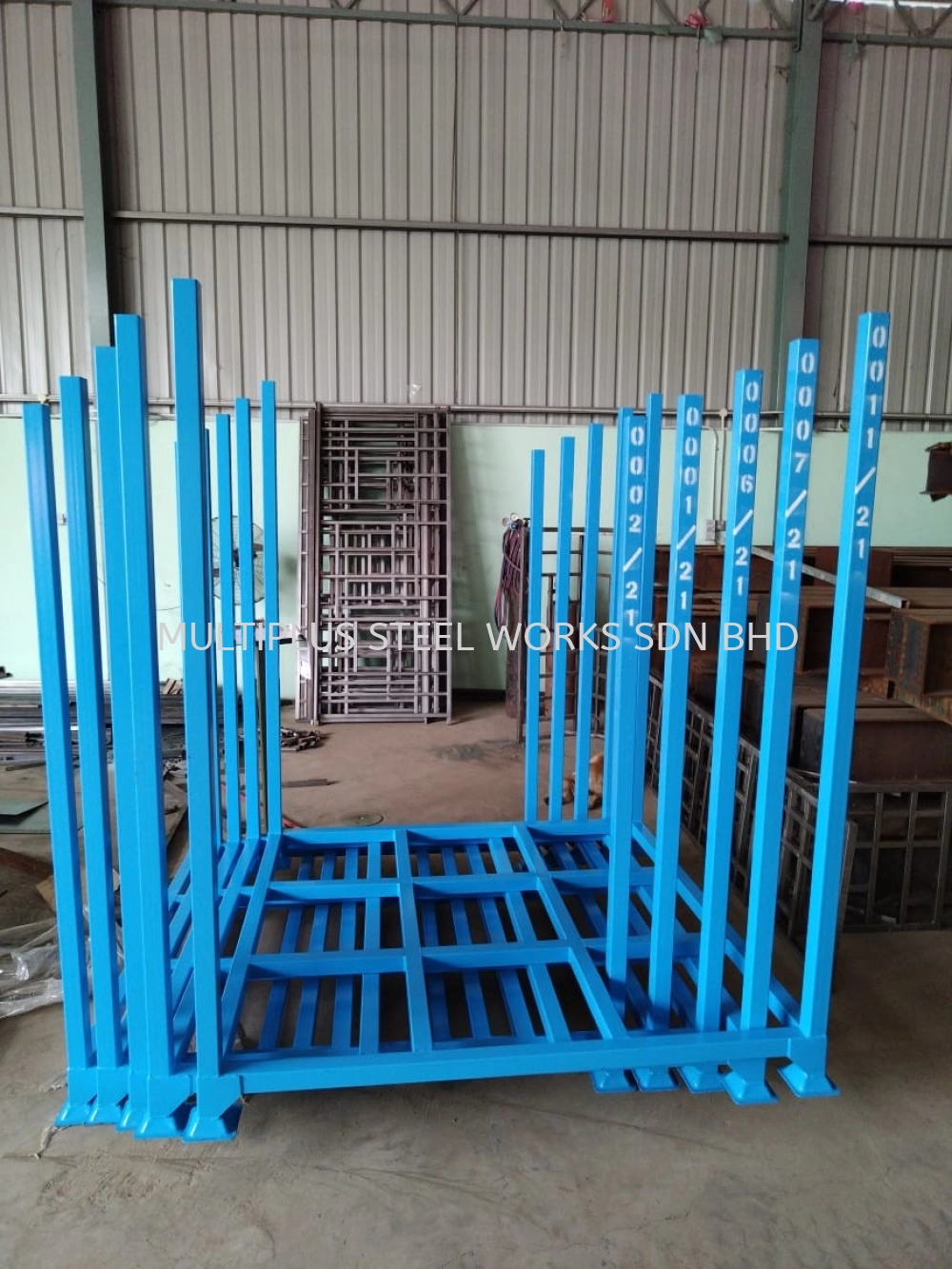 Heavy Duty Pole Pallet Pallet Tainer – Industrial Steel Storage Rack ...