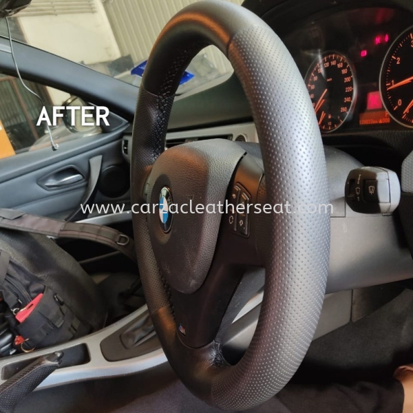 BMW E90 STEERING WHEEL REPLACE LEATHER 