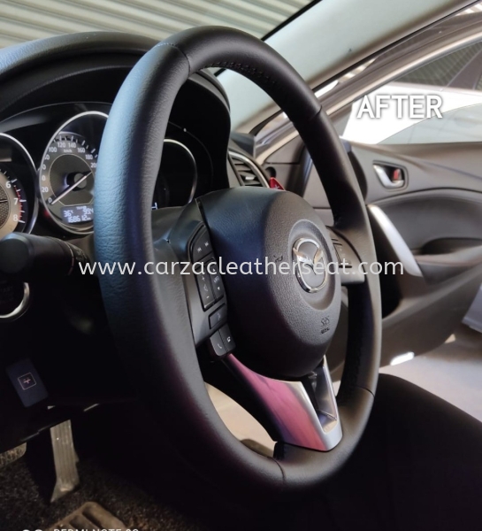 MAZDA 6 STEERING WHEEL REEPLACE LEATHER 