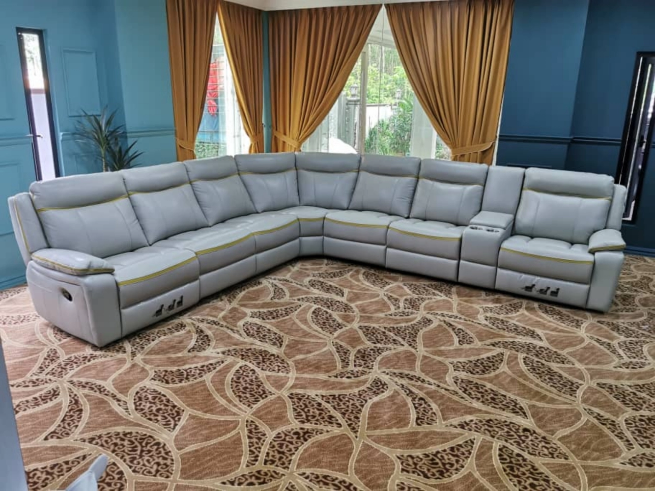 Half Leather comfort L-Shape sofa Penang