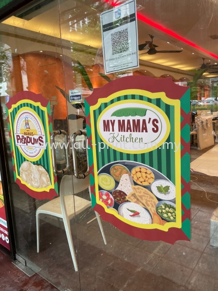 Mymama's Bangsar - Glass Signage 