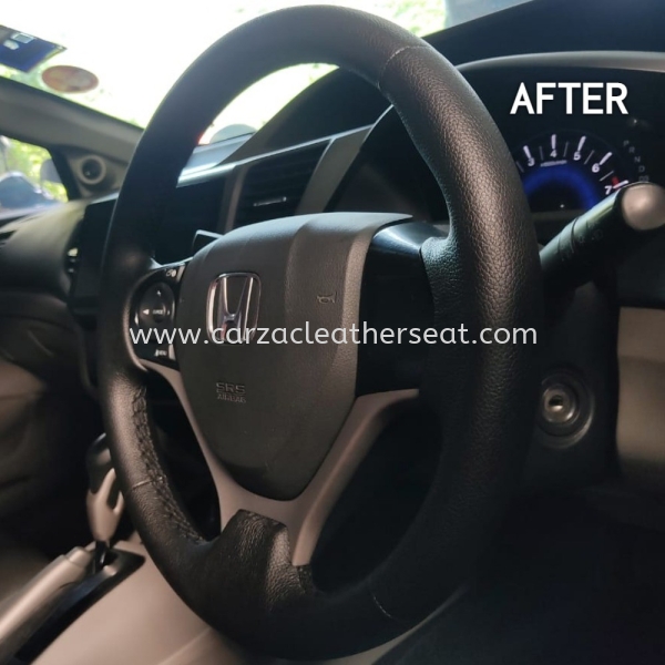 HONDA CIVIC STEERING WHEEL REPLACE LEATHER 