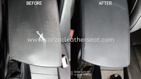 BMW X3 CONSOLE BOX REPLACE LEATHER & SPRAY 