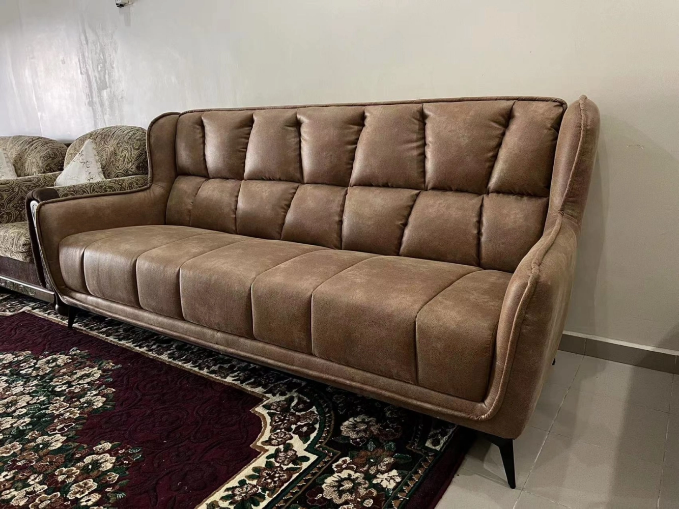 3 seaters Sofa leather fabrics Design