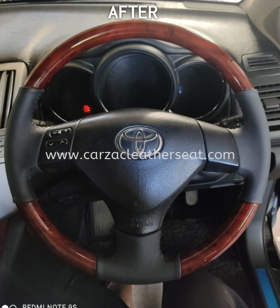 TOYOTA HARRIER STEERING WHEEL REPLACE LEATHER 