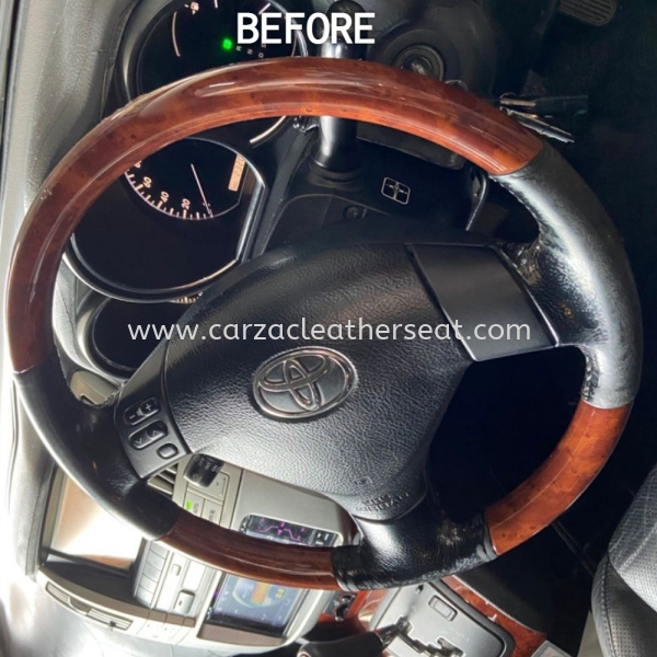 TOYOTA HARRIER STEERING WHEEL REPLACE LEATHER 