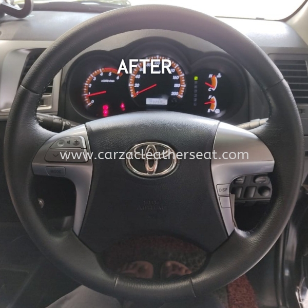 TOYOTA HILUX STEERING WHEEL REPLACE LEATHER 