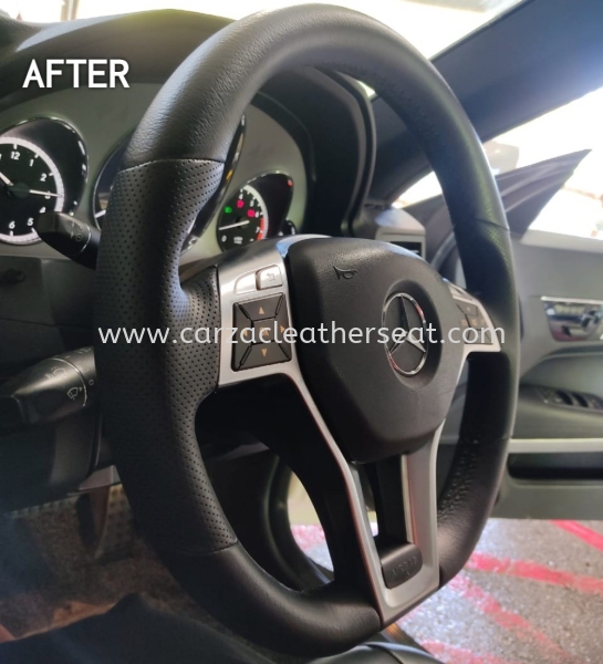 MERCEDES C250 STEERING WHEEL REPLACE LEATHER