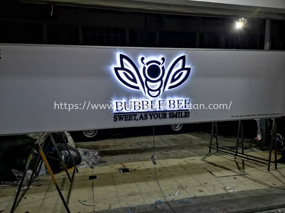 BUBBLE BEE 3D LED BACKLIT SIGNAGE AT KUANTAN