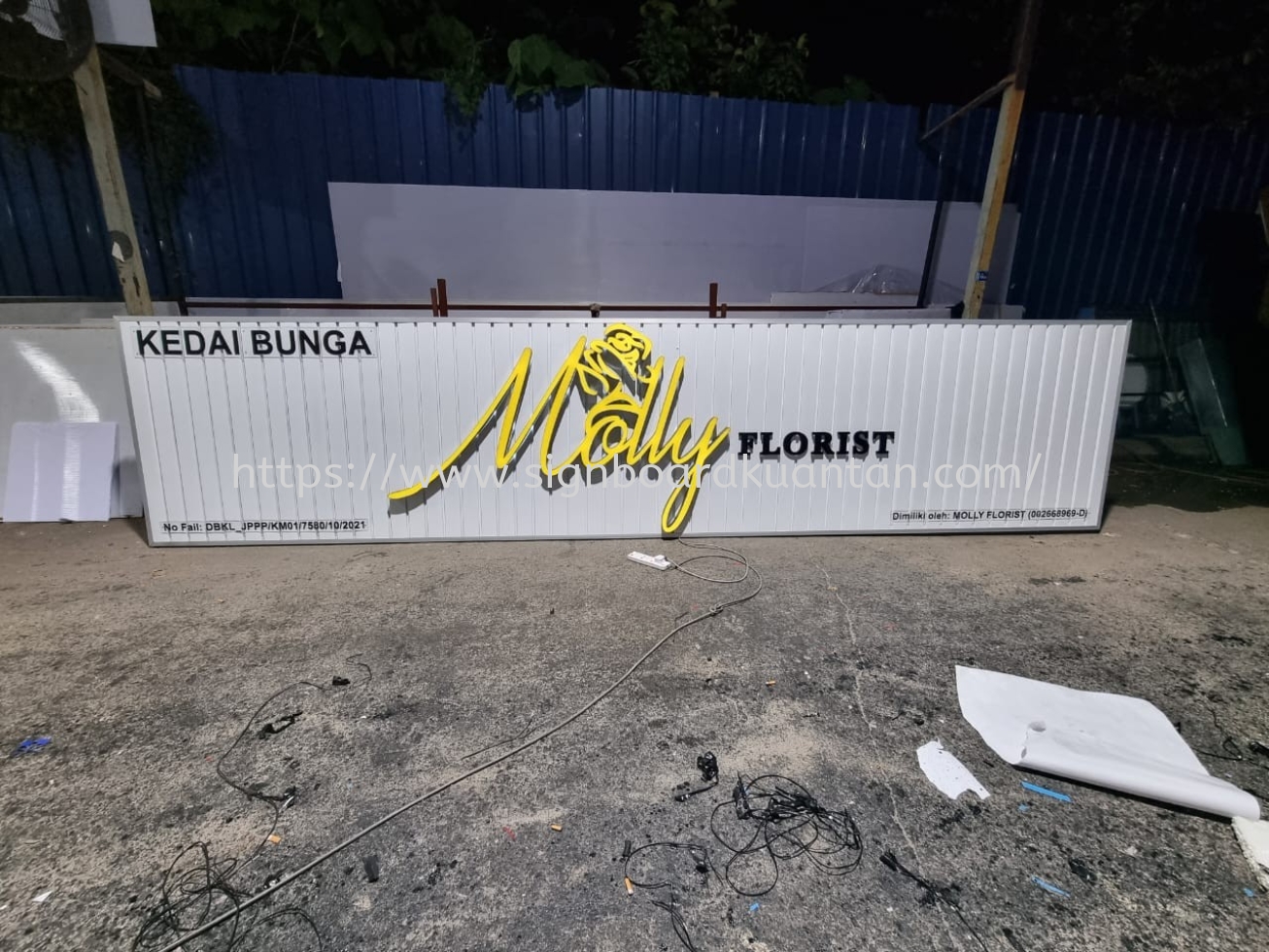 MOLLY ALUMINIUM PANEL 3D LED BOX UP SIGANGE AT KUANTAN